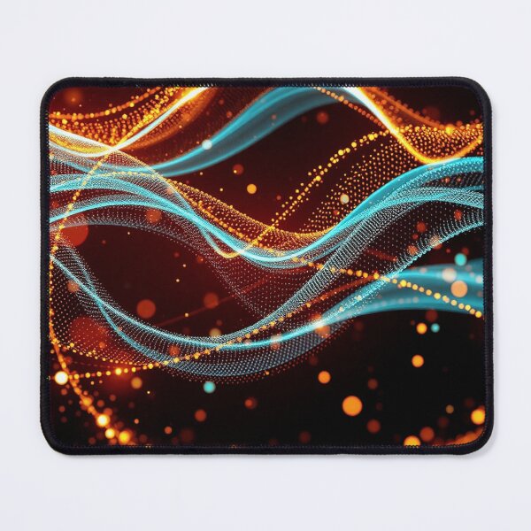 Item preview, Fiery Orange Amber Wave Abstract Digital Design designed and sold by IntelliMindDesigns.