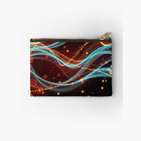 Item preview,  Fiery Orange Amber Wave Abstract Digital Design designed and sold by IntelliMindDesigns.