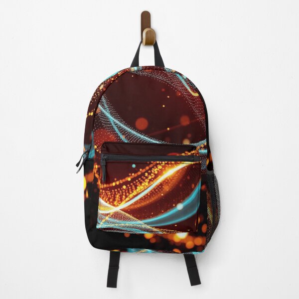 Item preview,  Fiery Orange Amber Wave Abstract Digital Design designed and sold by IntelliMindDesigns.