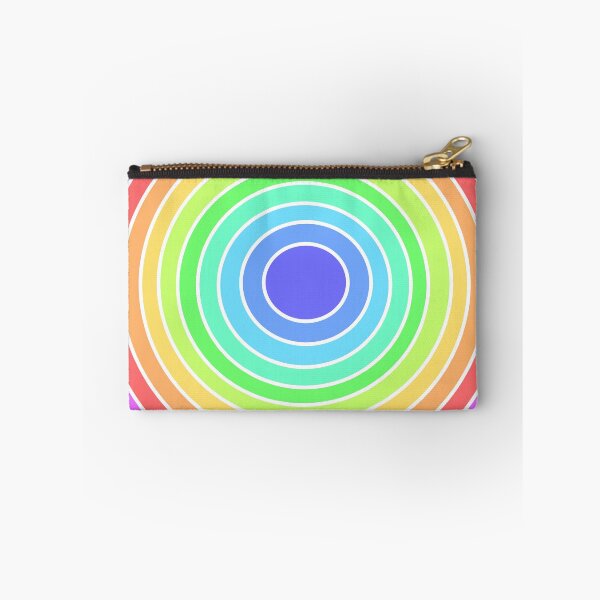 Item preview, Colorful Rainbow Concentric Circles White Line Abstract Art designed and sold by ubborn.