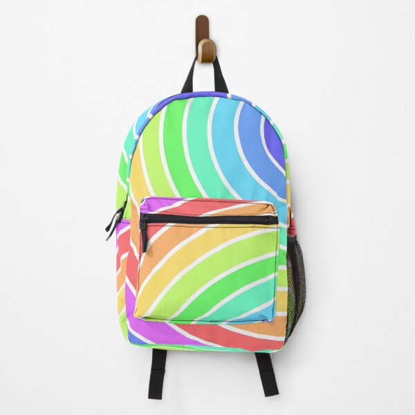 Item preview, Colorful Rainbow Concentric Circles White Line Abstract Art designed and sold by ubborn.