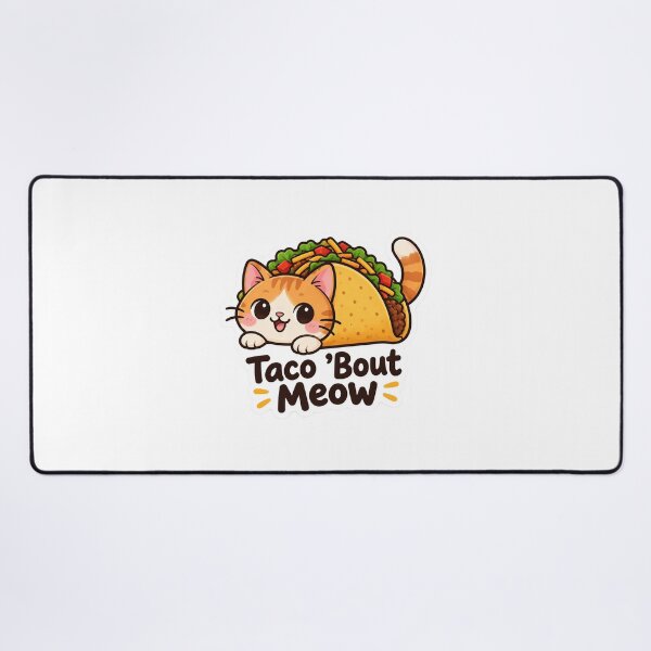 Item preview, Taco ’Bout Meow – Cute Kawaii Cat Taco Pun designed and sold by Mohitt09.
