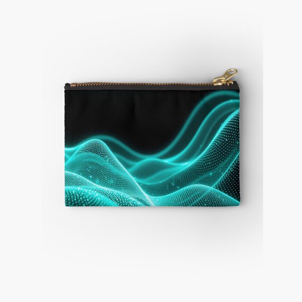 Item preview, Turquoise Minimal Wave Abstract Calm Digital Art designed and sold by IntelliMindDesigns.