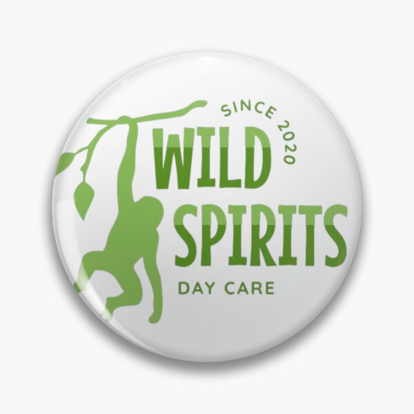 Item preview, Wild Spirits Day Care Monkey Logo – Green Jungle Design designed and sold by MindMess Studio.