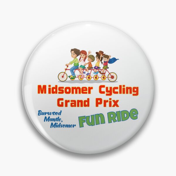 Item preview, Midsomer Cycling Grand Prix FUN RIDE (on White) designed and sold by PawsitiveMum3.