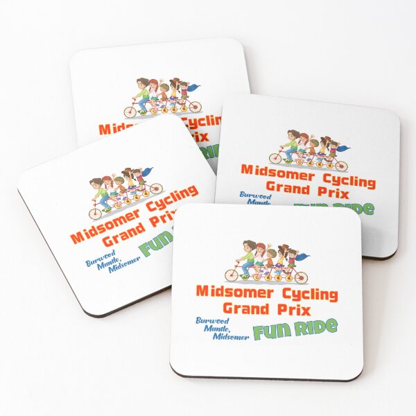 Item preview, Midsomer Cycling Grand Prix FUN RIDE (on White) designed and sold by PawsitiveMum3.