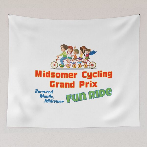Item preview, Midsomer Cycling Grand Prix FUN RIDE (on White) designed and sold by PawsitiveMum3.