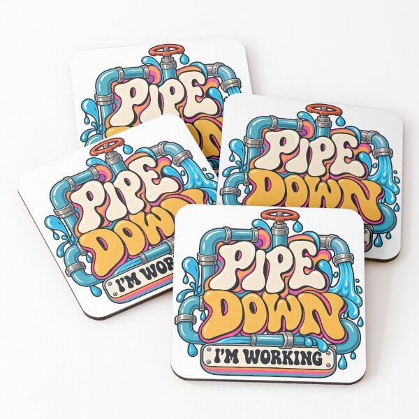 Item preview, Pipe Down I'm Working Funny Plumber Humor designed and sold by ABprintstudio.