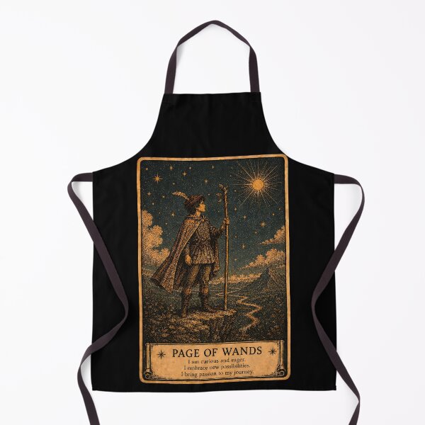Item preview, Page of Wands Tarot Card - Inspiration, Adventure & New Beginnings designed and sold by ArcanaAbsolute.