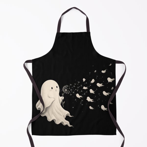 Item preview, Cute Ghost Blowing Dandelion Halloween Whimsical designed and sold by CF_VintageDesign.