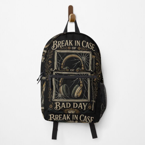 Item preview, Vintage headphones - Break in Case of Bad Day designed and sold by Nacho Average Designs.