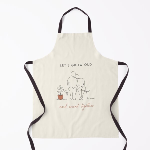 Item preview, Let's Grow Old and Weird Together - One Line Art Couple Anniversary Gift designed and sold by Knacky Print.
