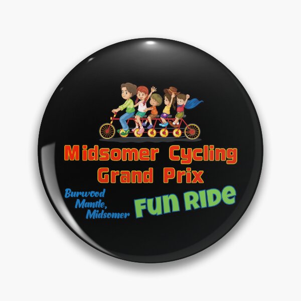 Item preview, Midsomer Cycling Grand Prix FUN RIDE (on Black) designed and sold by PawsitiveMum3.