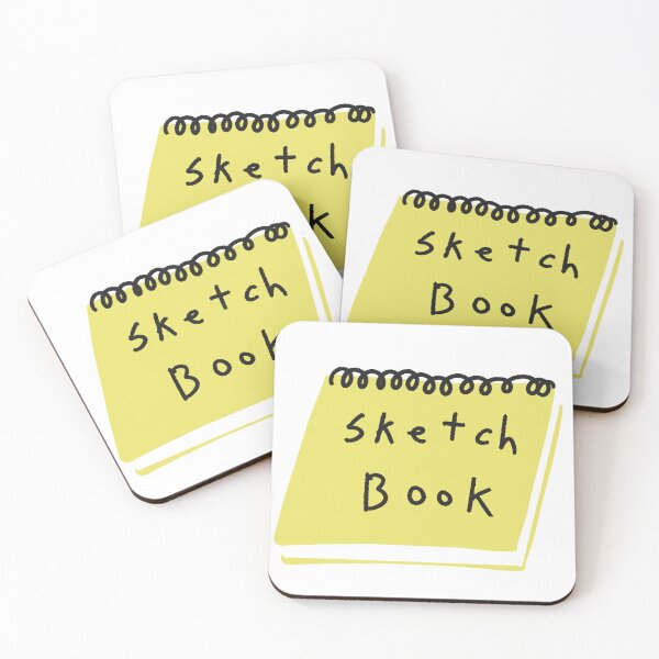 Item preview, Yellow Spiral Bound Sketchbook Handwritten Text designed and sold by raun.draw.