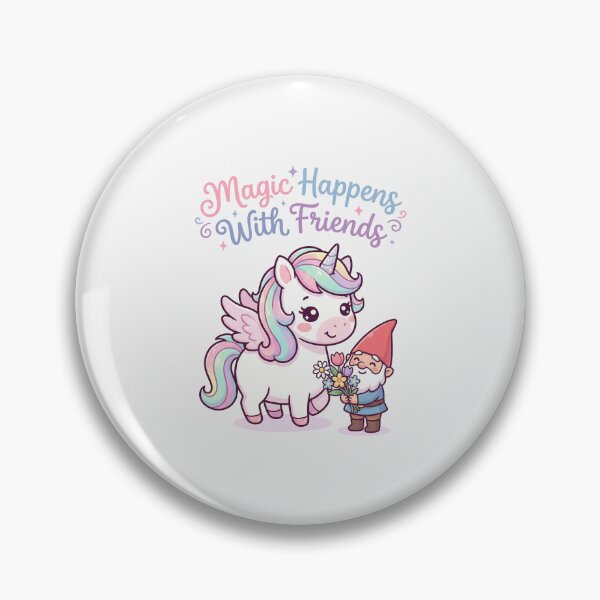 Item preview, Cute Unicorn and Gnome Friendship designed and sold by naragon4289.