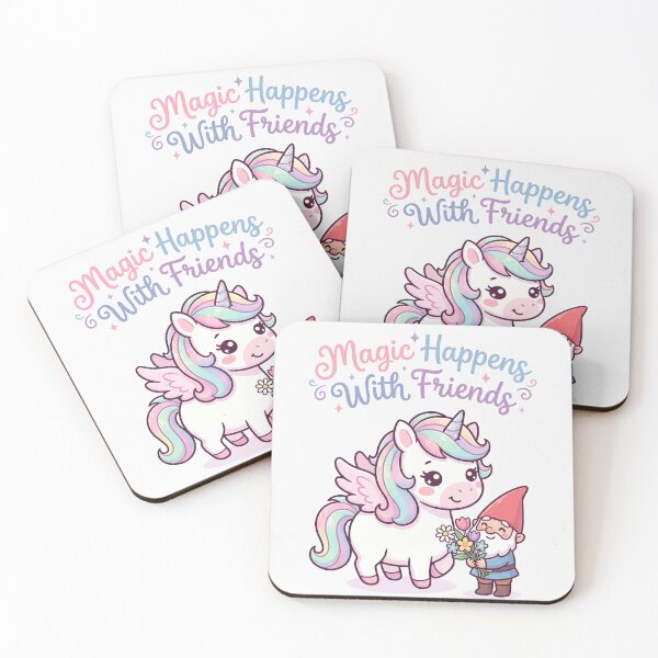 Item preview, Cute Unicorn and Gnome Friendship designed and sold by naragon4289.