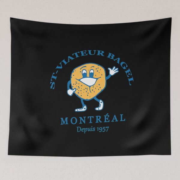 Item preview, St-Viateur Bagel Montreals Retro Mascots designed and sold by SketchyCrew.