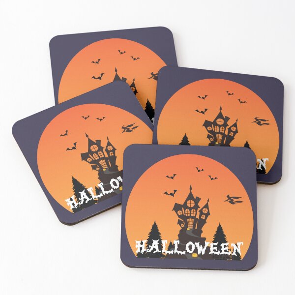 Item preview, Halloween Haunted House Under Full Moon designed and sold by Mdjahirulsk.