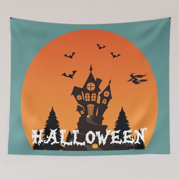 Item preview,  Halloween Haunted House Under Full Moon designed and sold by Mdjahirulsk.