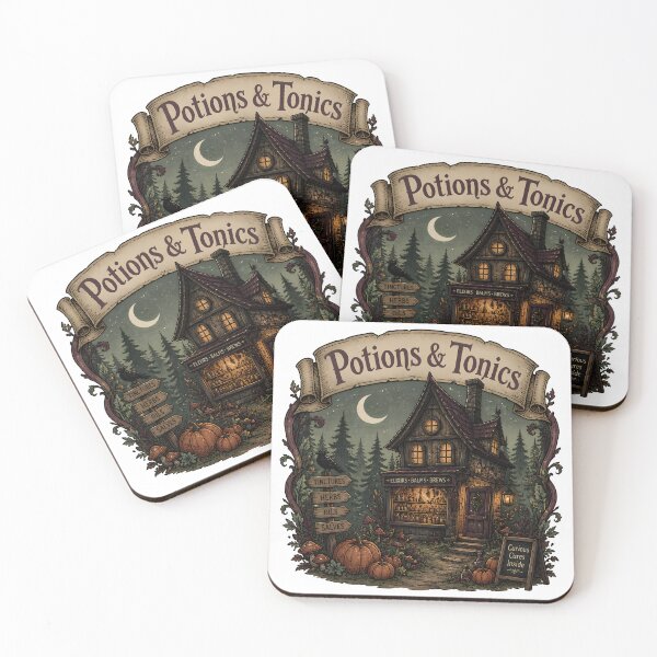 Item preview, Potions & Tonics A Potion Shop in the Woods designed and sold by RoyesButler.