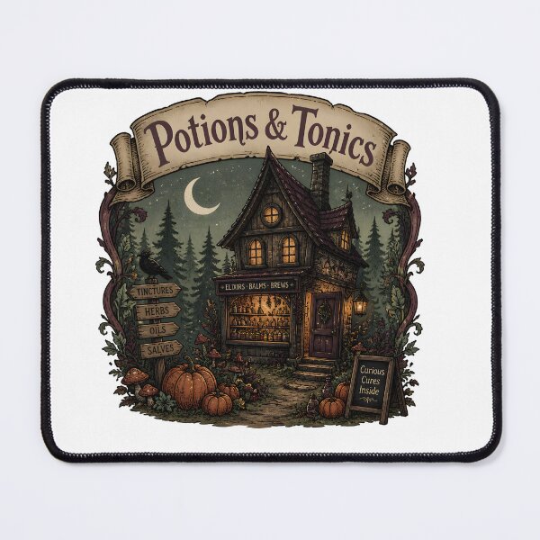 Item preview, Potions & Tonics A Potion Shop in the Woods designed and sold by RoyesButler.