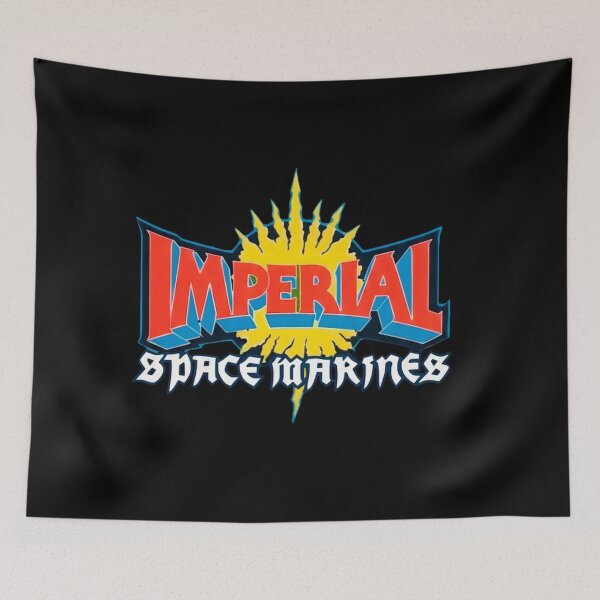 Item preview, imperial space marines – vintage 80s rogue trader retro logo designed and sold by CoreyAdkison0.