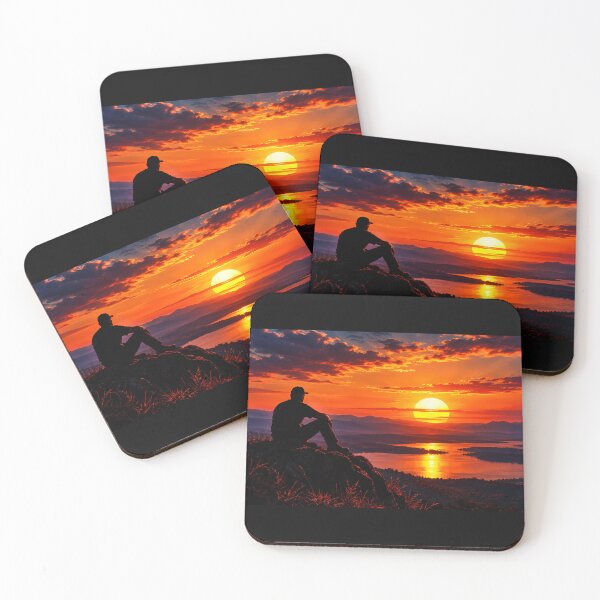 Item preview, Man at Sunset designed and sold by MacoQ.