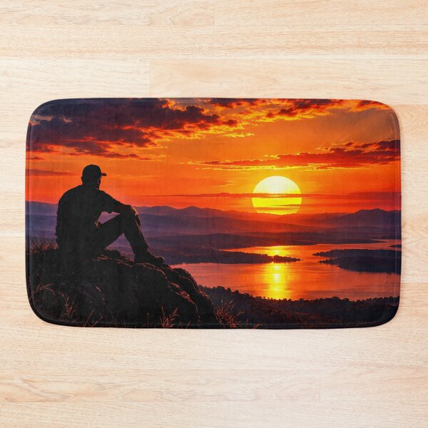 Item preview, Man at Sunset designed and sold by MacoQ.
