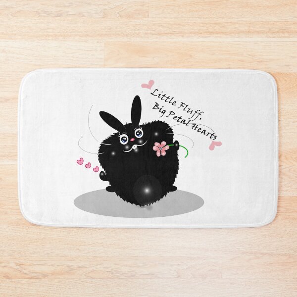 Item preview, Adorable Bunny(Rabbit)- Little Fluff, Big Petal Hearts designed and sold by Shirley cute art .