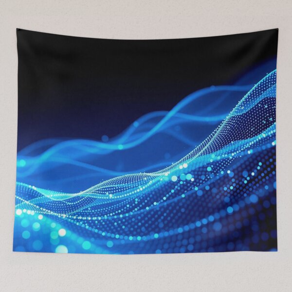 Item preview, Deep Blue Ocean Wave Abstract Digital Art Design designed and sold by IntelliMindDesigns.