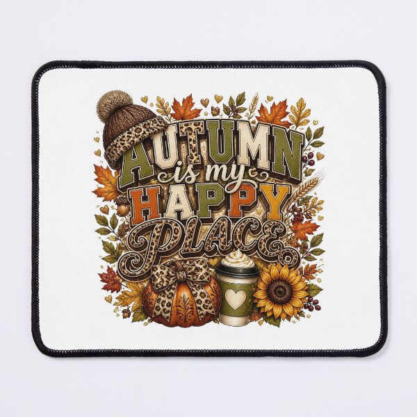 Item preview, Autumn Is My Happy Place Leopard Print Pumpkin Spice Fall designed and sold by FestivityFinds.