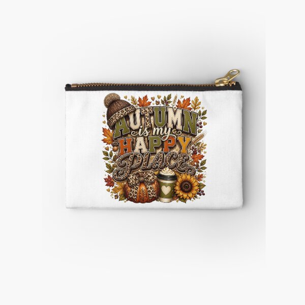 Item preview, Autumn Is My Happy Place Leopard Print Pumpkin Spice Fall designed and sold by FestivityFinds.