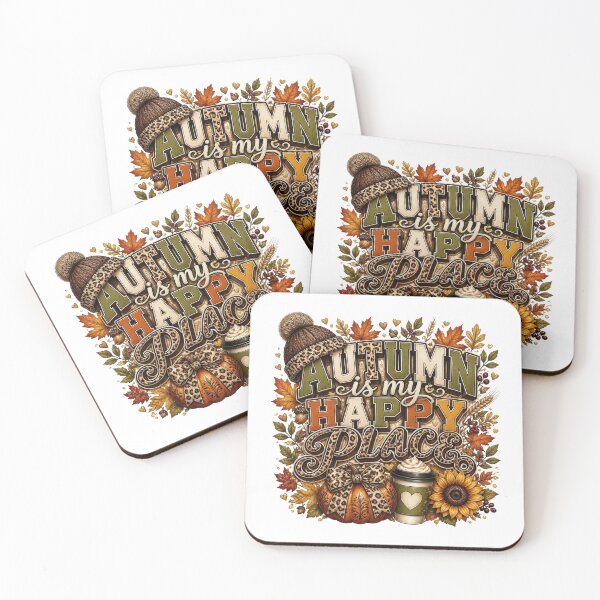 Item preview, Autumn Is My Happy Place Leopard Print Pumpkin Spice Fall designed and sold by FestivityFinds.