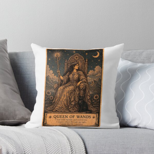 Item preview, Queen of Wands Tarot Card - Confidence, Passion & Personal Power designed and sold by ArcanaAbsolute.