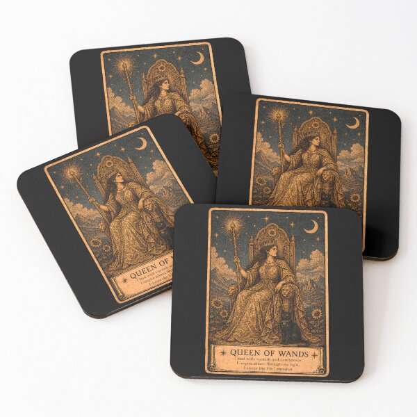 Item preview, Queen of Wands Tarot Card - Confidence, Passion & Personal Power designed and sold by ArcanaAbsolute.