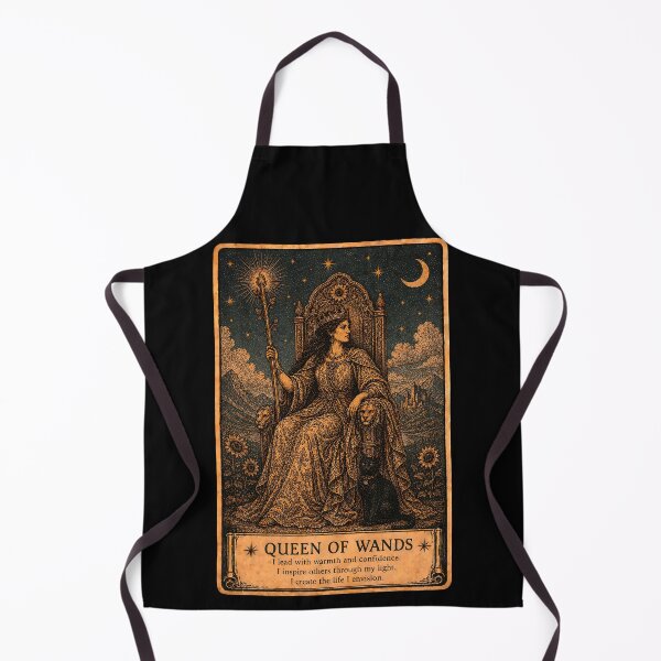 Item preview, Queen of Wands Tarot Card - Confidence, Passion & Personal Power designed and sold by ArcanaAbsolute.