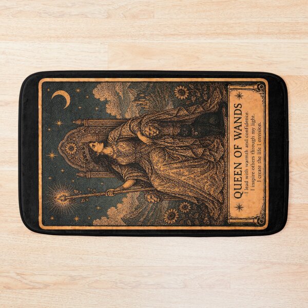 Item preview, Queen of Wands Tarot Card - Confidence, Passion & Personal Power designed and sold by ArcanaAbsolute.