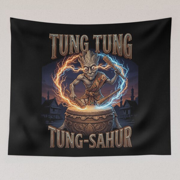 Item preview,  Surreal Italian Brainrot Meme Tung Tung Tung Sahur designed and sold by MOONE FLOWER.