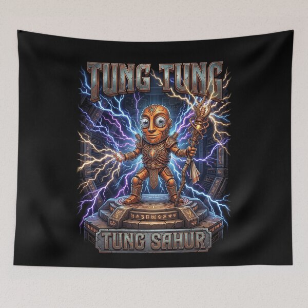 Item preview, Surreal Italian Brainrot Meme Tung Tung Tung Sahur designed and sold by MOONE FLOWER.