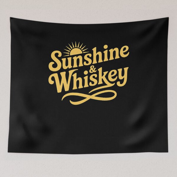 Item preview, Sunshines & Whiskey Retro 70s Vibe  designed and sold by SketchyCrew.