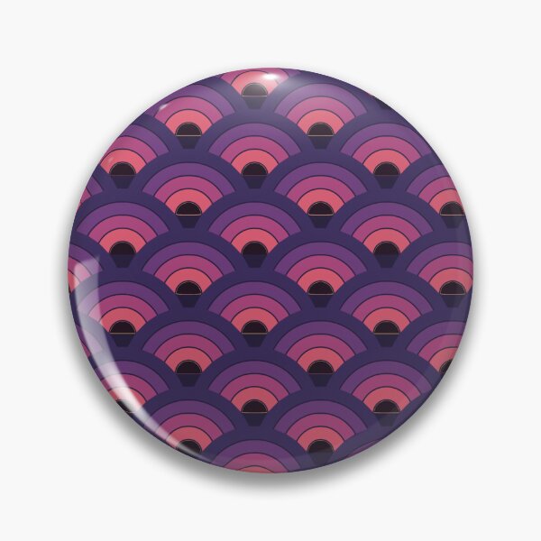 Item preview, Japanese Seigaiha Sunset Wave Pattern Retro Aesthetic designed and sold by KungPowUnicorn.