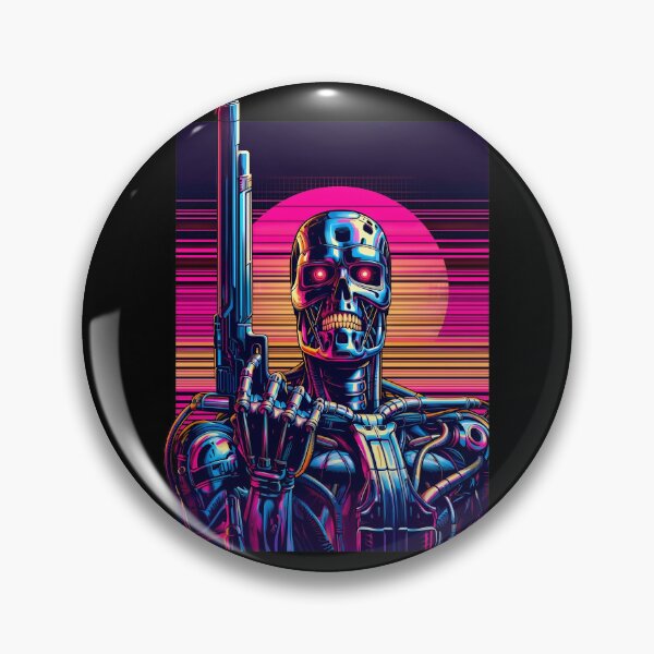 Artikelvorschau, Synthwave T-800 Endoskelett-Gewehre entworfen und verkauft von SketchyCrew.