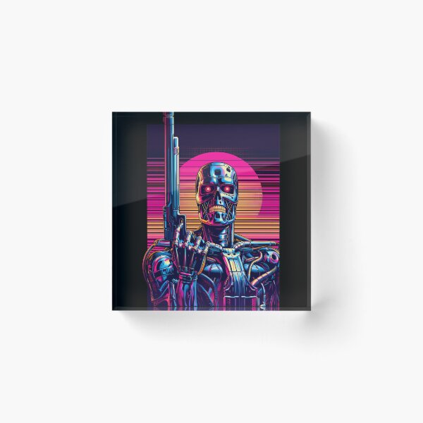 Item preview, Synthwave T-800 Endoskeleton Rifles designed and sold by SketchyCrew.