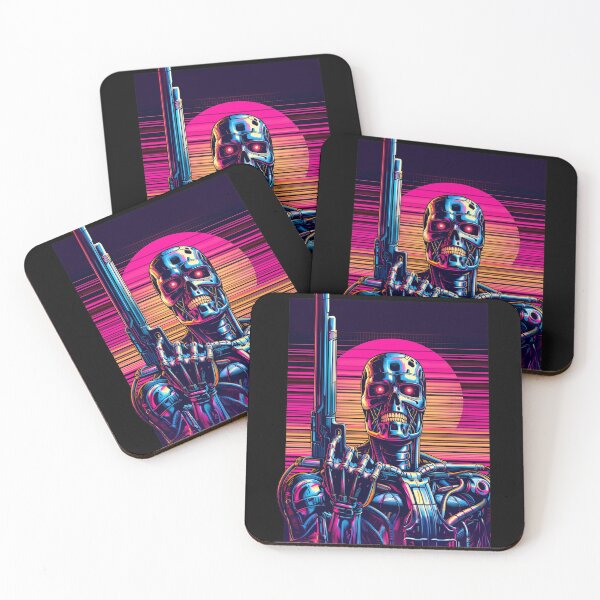 Item preview, Synthwave T-800 Endoskeleton Rifles designed and sold by SketchyCrew.
