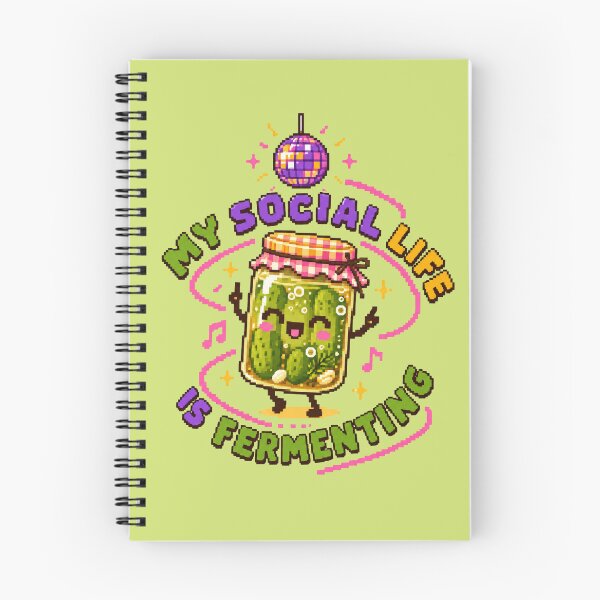 Item preview, MY SOCIAL LIFE IS FERMENTING designed and sold by BRIGHT BITS BOUTIQUE.