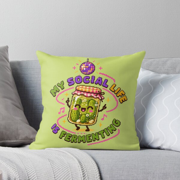 Item preview, MY SOCIAL LIFE IS FERMENTING designed and sold by BRIGHT BITS BOUTIQUE.