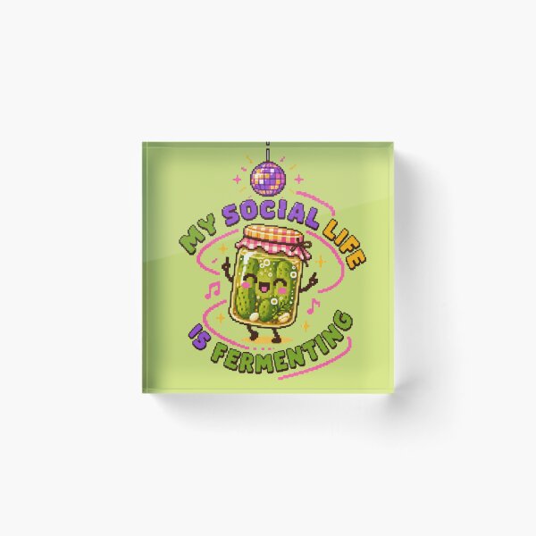 Item preview, MY SOCIAL LIFE IS FERMENTING designed and sold by BRIGHT BITS BOUTIQUE.