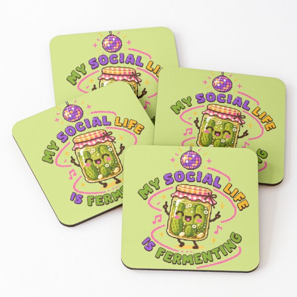 Item preview, MY SOCIAL LIFE IS FERMENTING designed and sold by BRIGHT BITS BOUTIQUE.