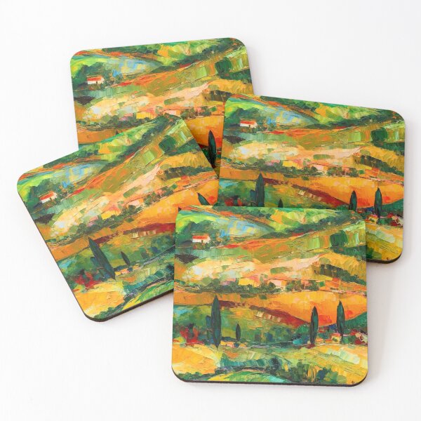 Item preview, Italian Countryside Landscape Colorful Vibrant Abstract Digital Art designed and sold by DEC02.