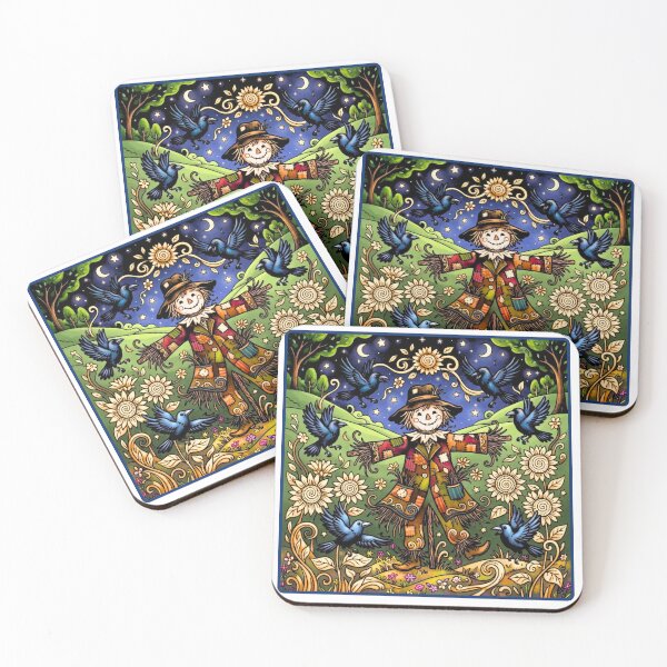Item preview, Whimsical Scarecrow and Starry Autumn Night designed and sold by ScenicRoute66.